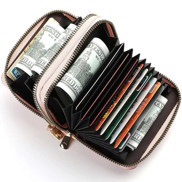 Leather Credit Card Holder ( Pink )